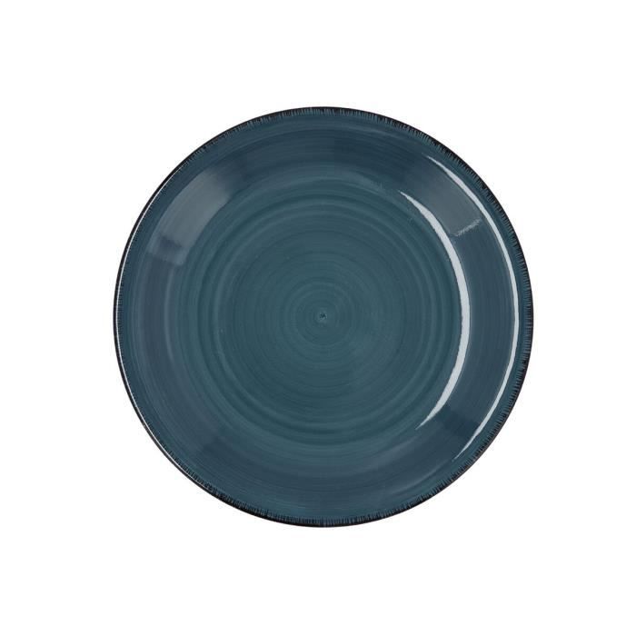 Assiette À Dessert Quid Vita Céramique Bleu Saphir (19 Cm) (12 Unités)