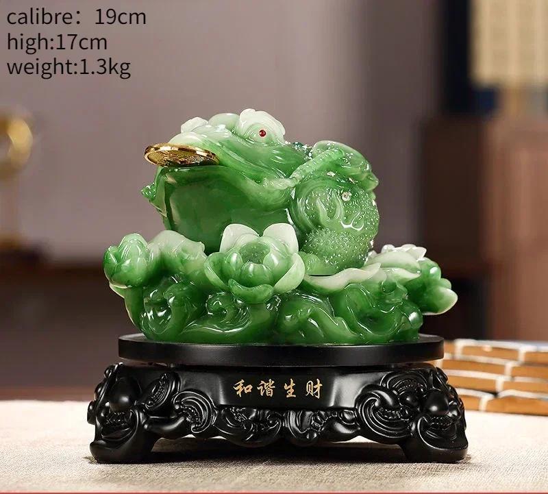 Fortune Gold Toad Ornament Three-legged Toad Shop Company Opening Auspicious Living Room Decor
