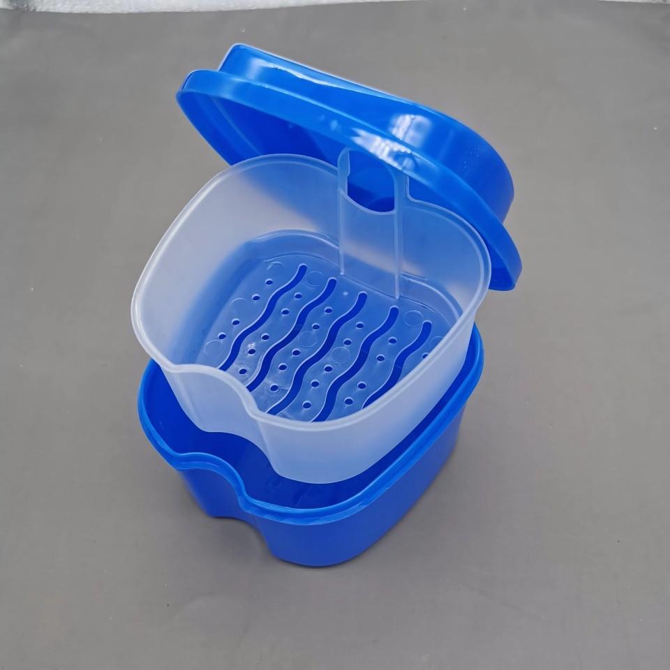 X1 Denture Cleaning Storage Box Filter Portable Travel Dental Braces Care Orthodontic Appliance Swim Camp Outdoor Portable Tool