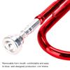 Brass Trumpet Music Wind Instrument with Assistant Tools Set (Red)