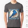Bluebird Colour 03 T Shirt Big Size 100 Cotton Bluebird Bluebird Art Bluebird Watercolour Bluebird Design Bluebird Feathers
