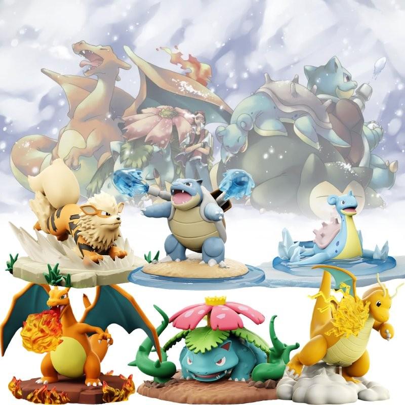 Charizard Venusaur Blastoise Arcanine Lapras Dragonite Toy Gift Model