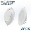 2ks/šarže LED stropní svítidlo 110V 220V Stropní svítidlo 17W 20W 24W zapuštěné svítidlo LED Down Light Kulaté panelové světlo Bodové světlo Vnitřní osvětlení