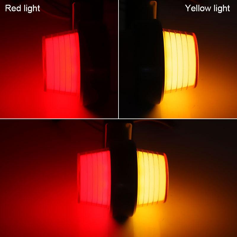 Truck LED Side Marker Light Double Face Indicator Turn Signal Light Rear Stop Warning Lamp 12V 24V For Car Trailer Lorry Van RV