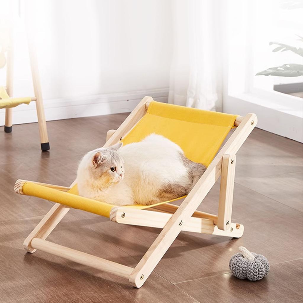 Wood Cat Chair   All Seasons Strong Load Bearing Scratch Resistance Comfortable   Beach Chair for Cats Small Pets