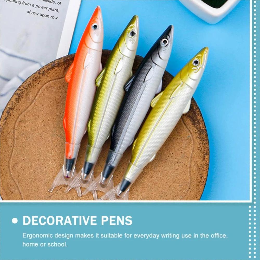2Pcs Salted Fish Ballpoint Pen The Gift Salt Shape Pen Fish Advertising Ballpoint Pen Fish Party Favors Fishing Party Decoration