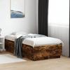VidaXL Bed Frames, Single Bed with Slat Base, Adult Bed, Bedroom Furniture, Modern, Smoked Oak 75x190 3209762