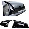 2 Pieces Rearview Mirror Cover Cap Carbon Black Compatible With BMW Series 1 2 3 4 X M 220i 328i 420i F20 F21 F22 F23 F30 F32 F33 F36 X1(Carbon fiber
