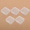 5Pcs Mini Plastic Storage Box Transparent Jewelry Storage Case Earrings Rings Boxes Small Items Storage Container
