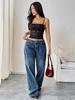 2025 Summer Slim Solid Color Lace Camisole for Women