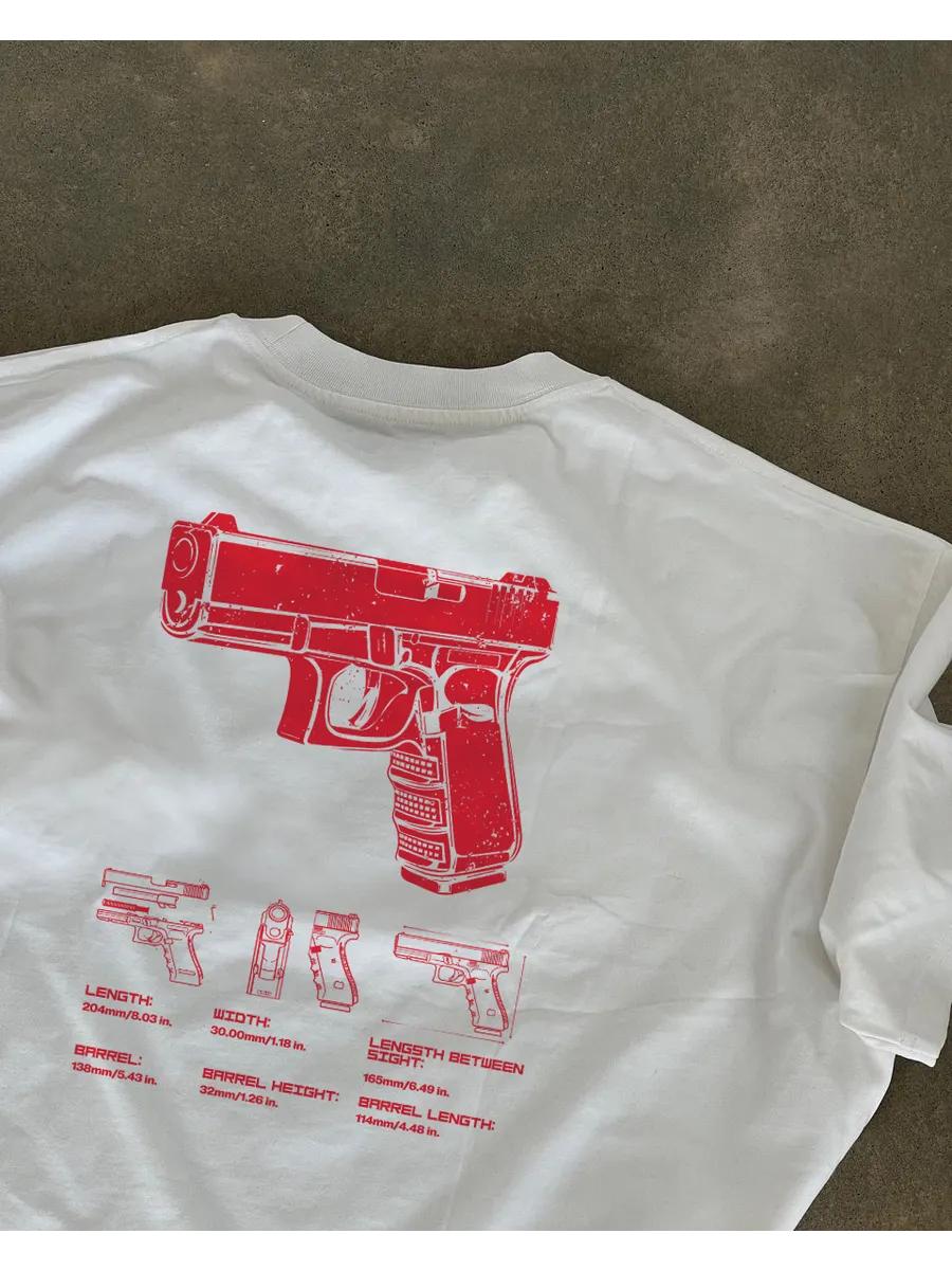 T-shirt with heart print 4XL