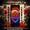 Christmas UV Fluorescent Door Banner/cover Background/holiday Party Decoration/Christmas Decorative Hanging Cloth