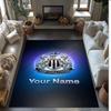 Newcastle United FC Printed Crystal Velvet Rug Non‑Slip Crystal Velvet Carpet For Sofa Bedroom Indoor Home Decoration
