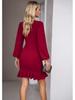Spring/Summer 2026 Puff Sleeve Solid Color Bodycon Sheath Dress for Women