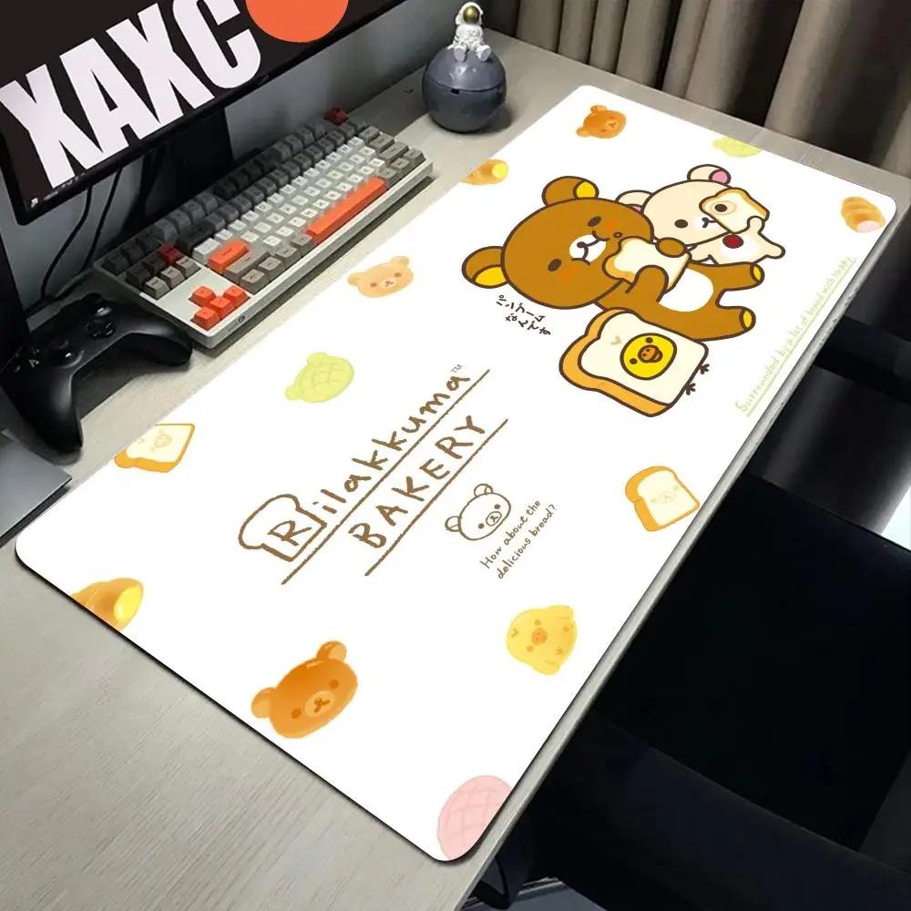 Large Mouse Pad Rilakkuma-es Mousepad Gamer Office Accessories Pc Cabinet Games Desk Mat Computer Desks Keyboard Gaming Mats
