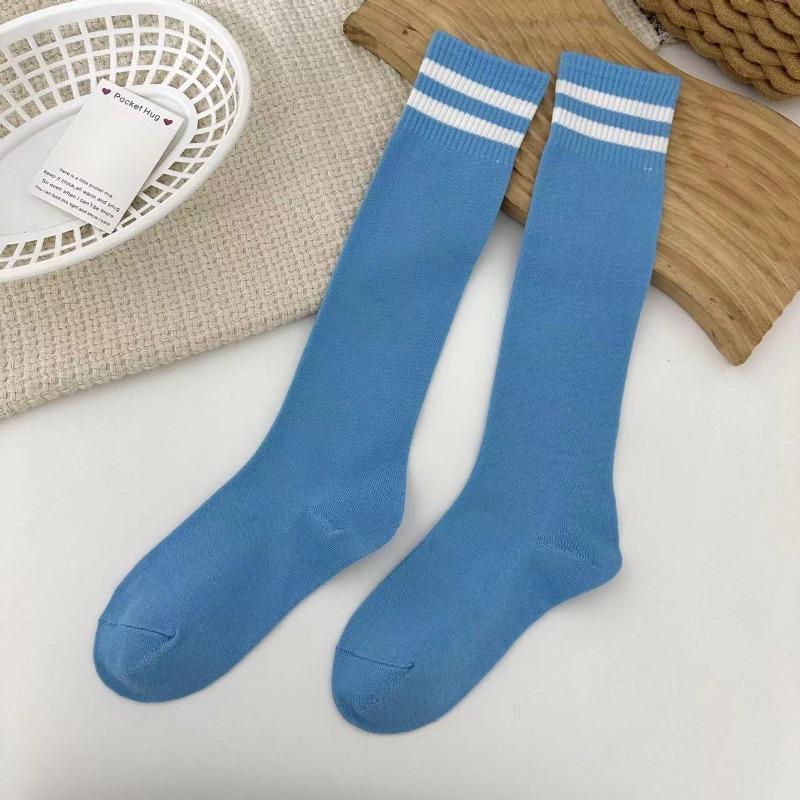 Unisex Compression Socks Football Socks Non-slip Long Tube Knee High Stockings Socks Striped Soccer Socks Running Sports Socks