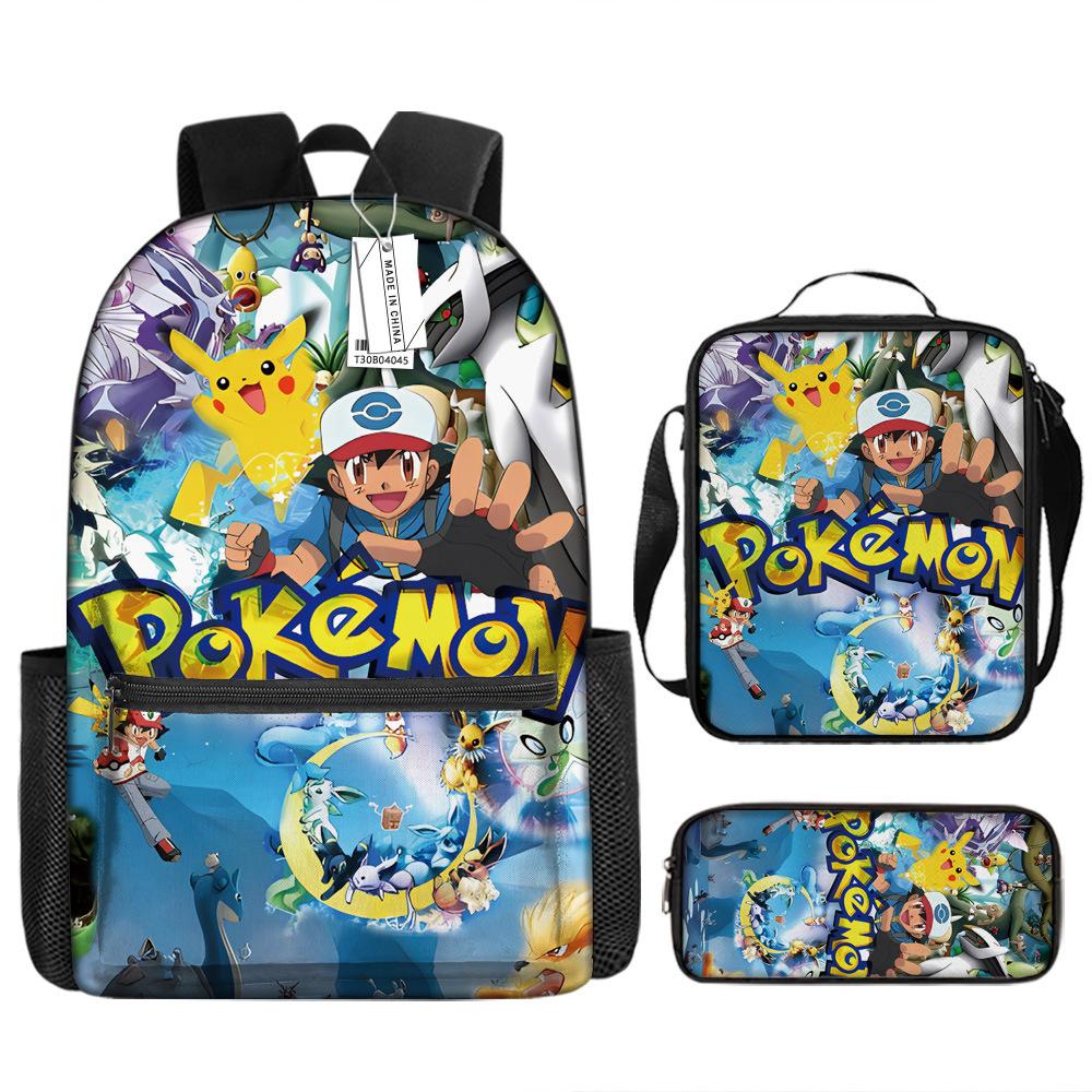 School Season Student Schoolbag Pokémon Pokémon Backpack Cartoon Satchel Pencil Case
