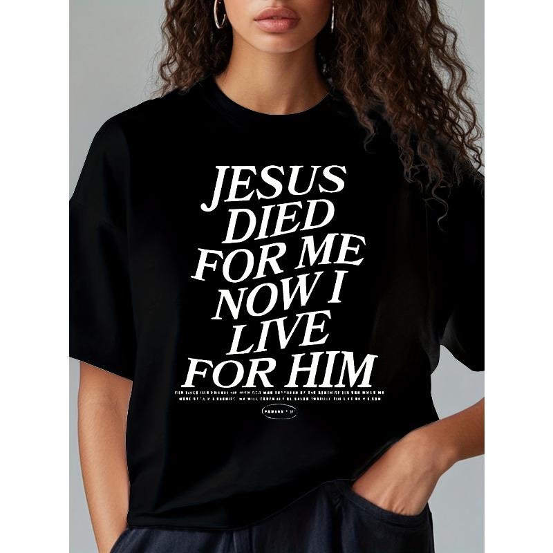 

T-Shirt - White Casual Short Sleeve Round Neck Cotton Tee - Great for Casual Wear or Church Events 4XL чорний