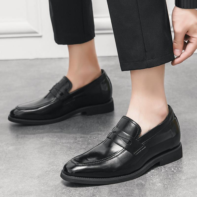 New Designer Penny Loafter Patent Leather Slip On Shoes For Men Casual Loafers Business Formal Dress Footwear Zapatos Hombre