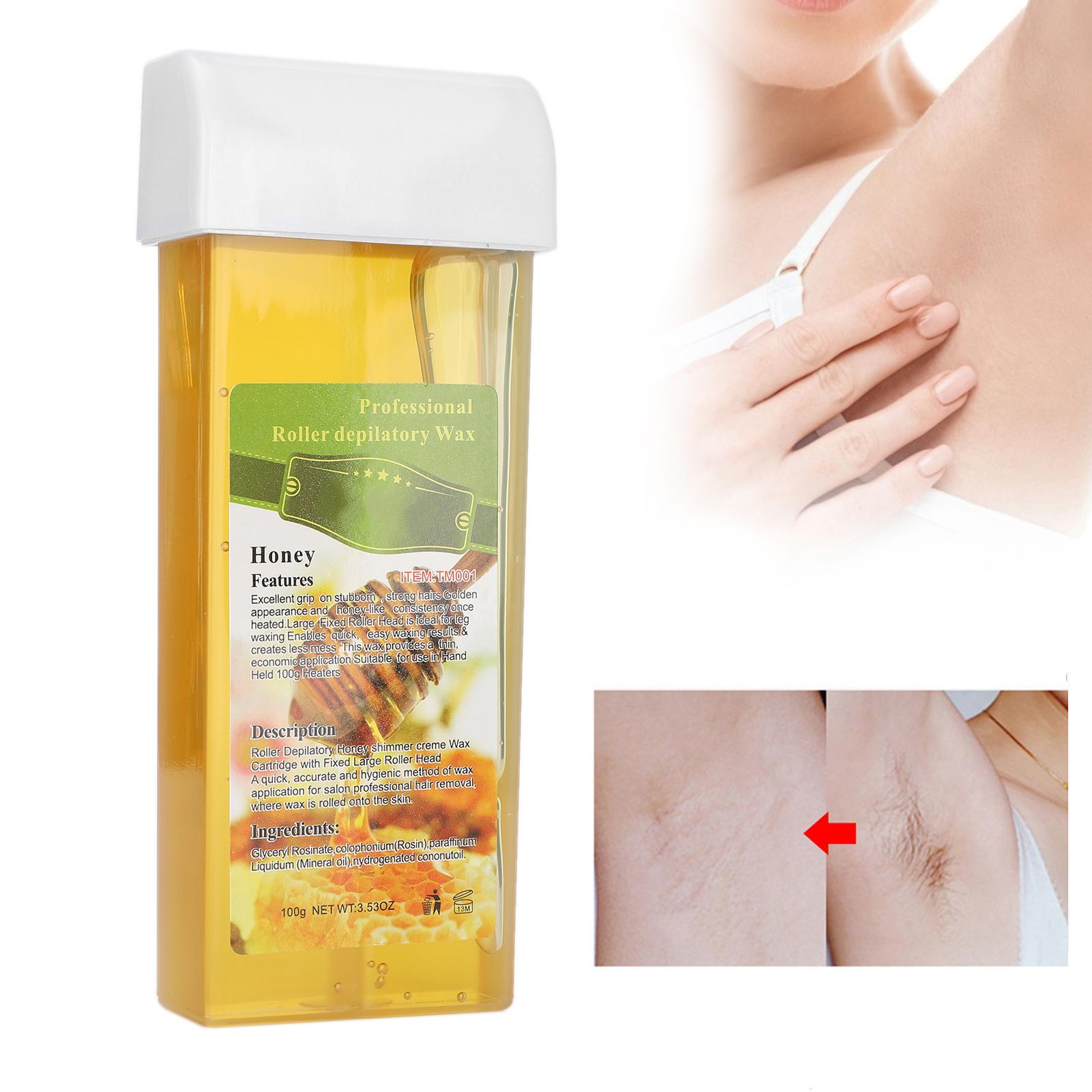 100g Depilatory Heater Wax Professional Roller Depilatory Wax Home Hair Removal Wax Roller