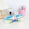 MINISO Stitch Cartoon Student Stationery Laser Pencil Bag TPU Waterproof Multifunction Stationery Storage Bag