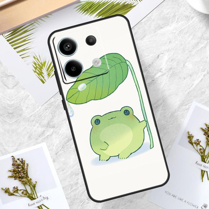 Cute Green Frog Case For Xiaomi Redmi Note 14 13 12 11 10 9 15 Pro Plus Redmi 15 10C 12C 13C 14C 15C Cover