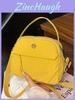Nylon Handheld Bag With Zipper Closure For Daily Urban Use