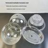 Transparent Round Plastic Food Cover: Dust, Meal, and Dessert Plate Protector for Hotels and Restaurants