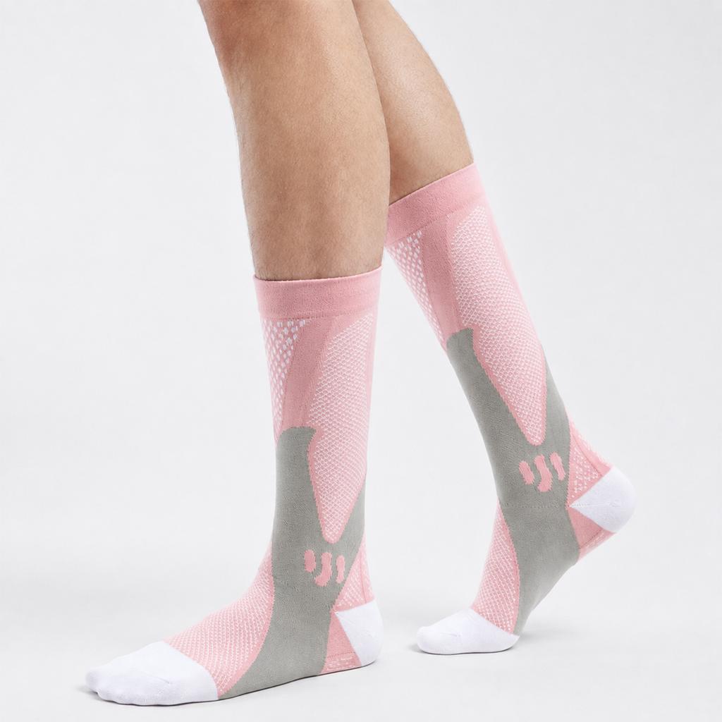 Men's Compression Running Socks for Hiking Travel Jogging Athletic Support Socks for Sports Enthusiasts