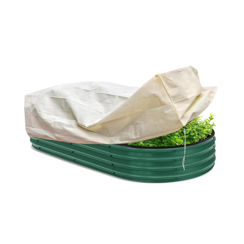 Frost Blankets For Outdoor Plants 2 Pieces Frost Protection Cloth Reusable Rectangular Plant Covers With Drawstring For Lawn
