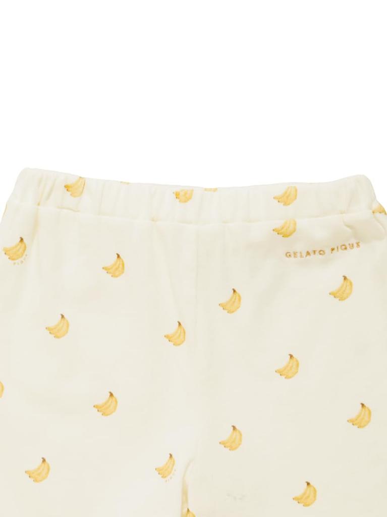 Gelato Pique Kids Banana Print Shorts PKCP252436YEL90