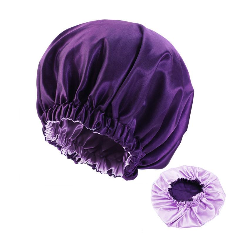 Women's double-layer color round hat sleeping hat headscarf hat beauty and hairdressing tools postpartum