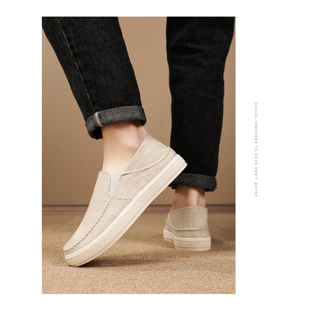 Men's Shoes, Summer Low Cut Casual Shoes, Comfortable Cloth Shoes, Versatile Single Shoes, Soft Soled Breathable Board Shoes