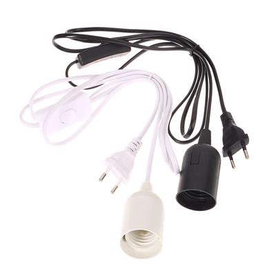 Eu Plug 1.8M Power Cord Cables E27 Screw Lamp Base With Switch Wire For Led Bulbs Fixture Hanglamp Suspension Socket