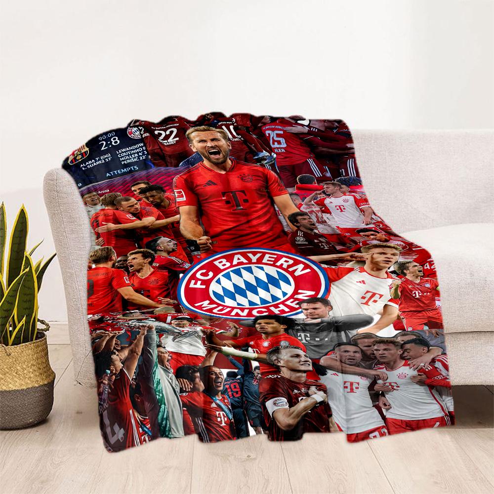 Bayern Munich Blanket Warmthful Decor Perfect for Chair Bed Office All-Season Use Digital Print Ideal Gift For Birthday Valentine'S Day