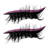 1 pár Líné oční stíny Náplast na řasy Vodotěsné Oční stíny Řasy Make-upové nálepky Opakovaně použitelné Nálepky na oční make-up s umělými řasami Stín