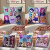 Pop-Cartoon Movie K-Pop Demon Hunters Pillow Case Anti-Dustmite Pillowcase Invisible Zipper Silky Short Plush Sofa Cushion Cover