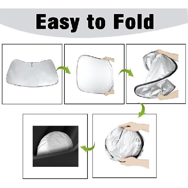 S60 S90  Windshield Sun Shade For S60 S90 2018      2024 2025 Front Window Sunshade Sun Visor 240T Shade Blocks UV Rays Car Accessories