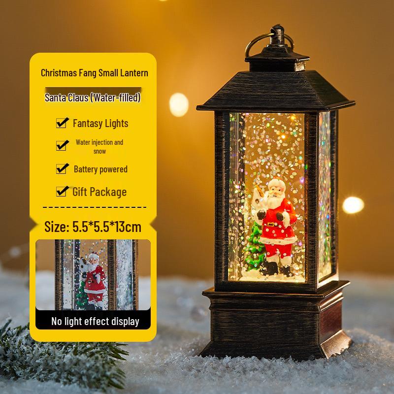 

Сцена Різдвяної ялинки Світловий водяний ліхтар - Настільна прикраса та Декорація для торгового центру