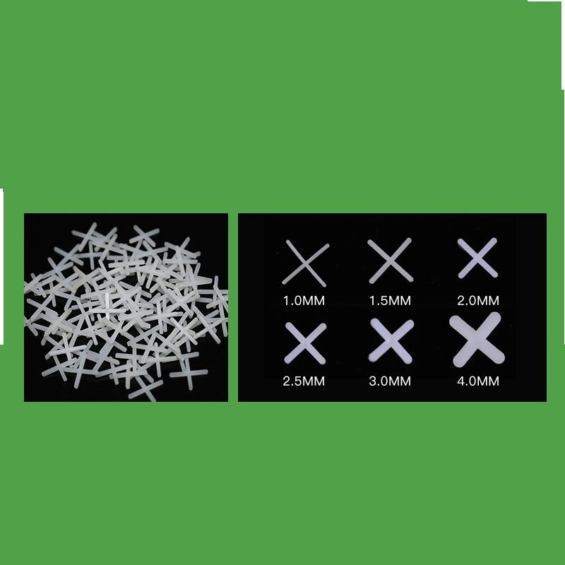 500Pcs 1/1.5/2/2.5/3/5/Mm Plastic Cross Ceramic Tile Leveling System Clips Spacer Ceramic Floor Construction Tools