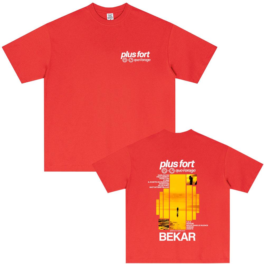 Rapper Bekar Plus Fort Album Graphic Tshirt Unisex Women Hip Hop Fashion Pop Music Tshirt Unsiex High Quality Soft Cotton T Shirts 4XL