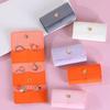 Wear-Resistant Portable Jewelry Roll Bag 6-Slot Design Portable Earrings Organizer Travel
