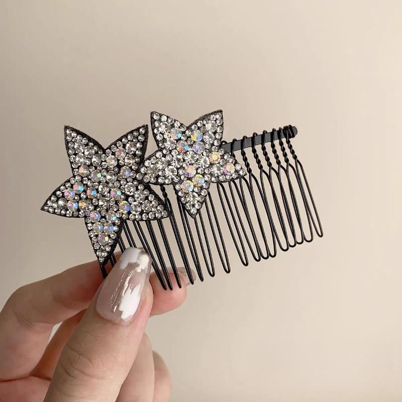 Kleine Größe 7 Zähne Einsatz Kamm Clip Frauen Haar Styling Haarnadeln Frauen Kopfbedeckungen Schmuck Pony Gebrochenes Haar Kamm Clip mädchen Geschenke
