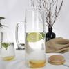Borosilicate Glass Water Pitcher with Stainless Steel Lid