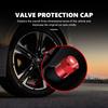 CFP5 For Skoda 4Pcs 3D Metal Tire Valve Caps Car Tyre Air Stems Cover Kamiq MK3 Roomster Rapid Kodiaq Karoq Fabia Enyaq