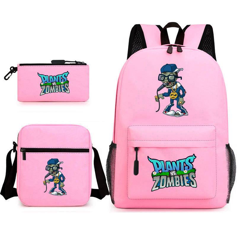 Umgebende Pflanzen vs. Zombies Teenager Schüler Schultasche Herren- und Damen-Freizeitrucksack Umhängetasche