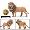 Lion Pride Simulation: Male & Female African Lion Figurines - Plastic Wild Animal Action Models