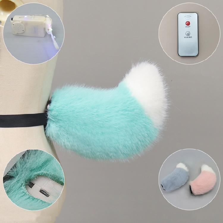 Soft Lamb Tail Sound Activated Moving Props Soft Plush Costume Accessory For Kids adults Costume Educational Games