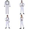 Astronaut Costume For Adults With Zipper Halloween Role Play Dressup