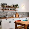 Heat Resistant Stove Wall Cover Peel And Stick Backsplash, 3D Brick Panels, Self Adhesive Oil Proof Protection Tile, Faux Stone Wallpaper, on
